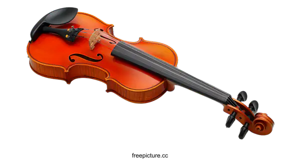 [Transparent Background PNG]Elegant Violin on White Background