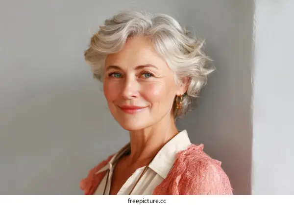 Elegant Senior Woman Portrait