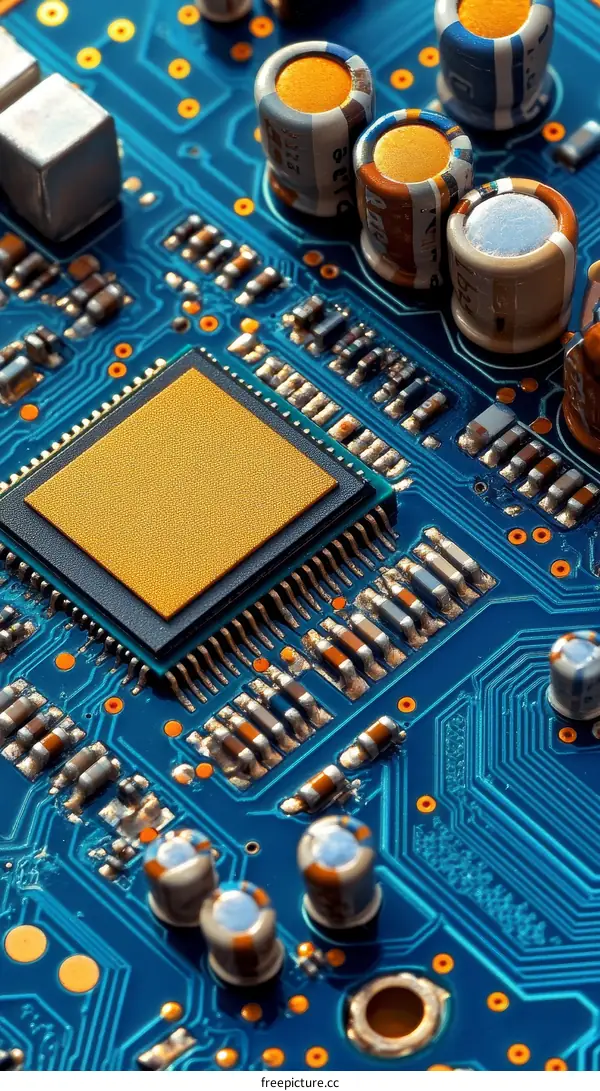 Close-up of a Circuit Board Technology