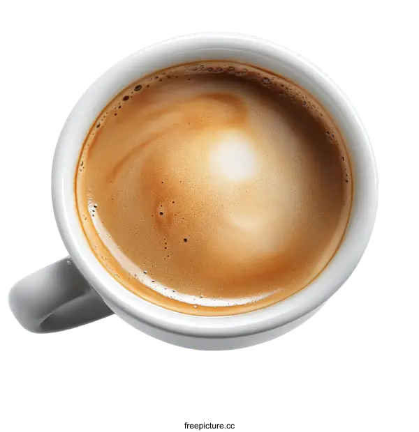 [Transparent Background PNG]Close-up of a Cappuccino Cup