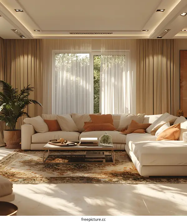 Modern minimalist living room