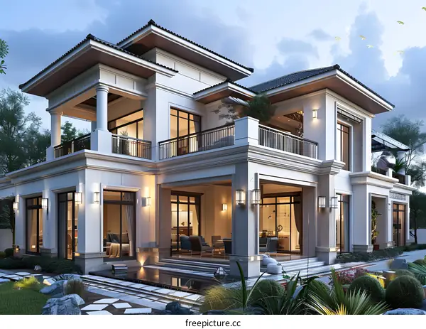 A modern style villa