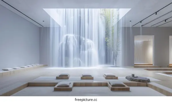 Modern Chinese Style Indoor Waterfall