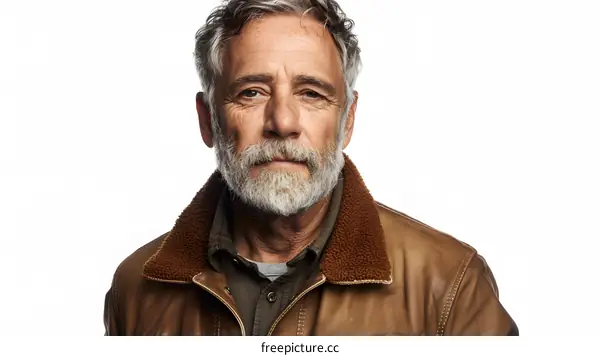 portrait of a man with grey hair and beard