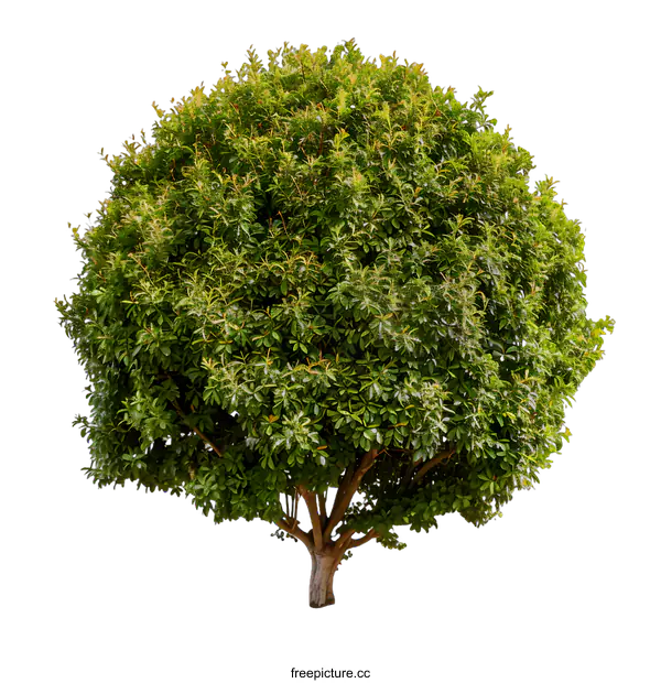 [Transparent Background PNG]Green Tree Isolated On White Background