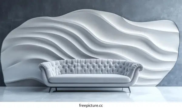 Modern Elegant Living Room Interior Design Illustration