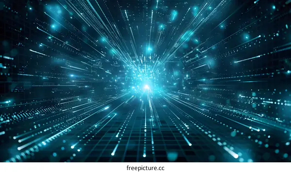 Blue technology background