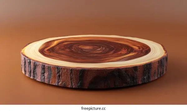 Wooden Slice Display Stand for Product Showcase