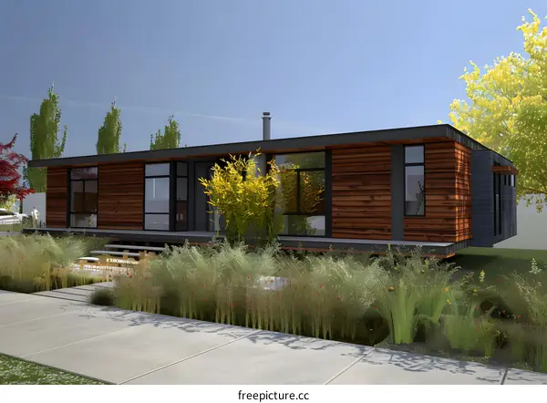 Modern House Exterior Design With Wooden Siding