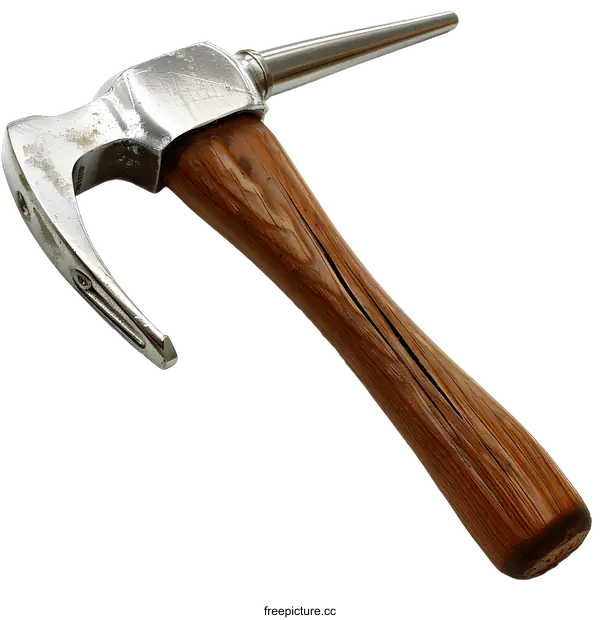 [Transparent Background PNG]Vintage Hammer Tool With Wooden Handle