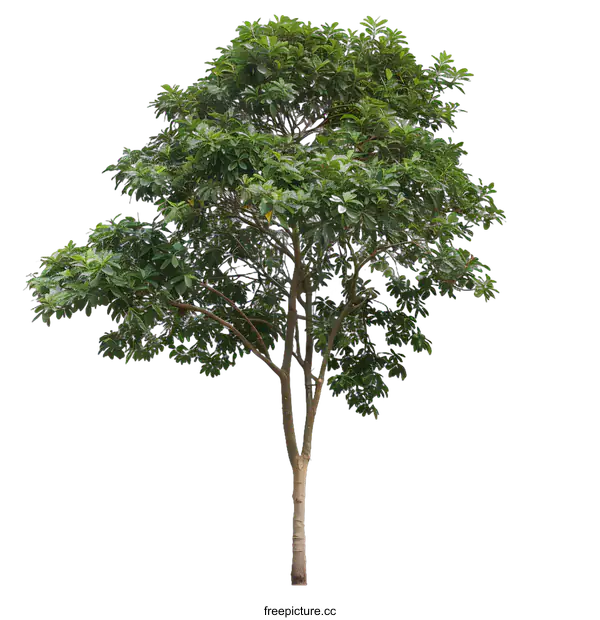 [Transparent Background PNG]Isolated Green Tree On White Background