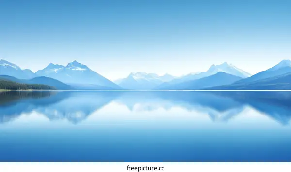 Serene Mountain Lake Scenery