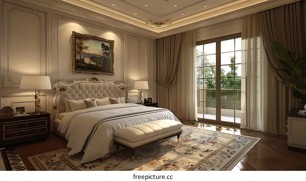 European-style bedroom renderings