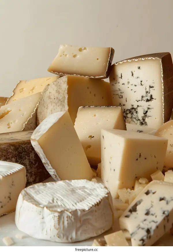 Assortment of Different Cheeses