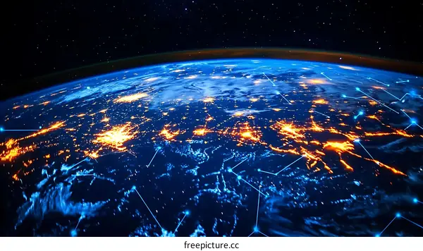 Global Connectivity of Earth from Space