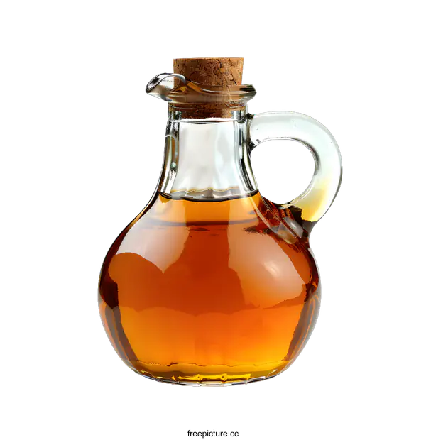 [Transparent Background PNG]A glass jug of amber liquid.