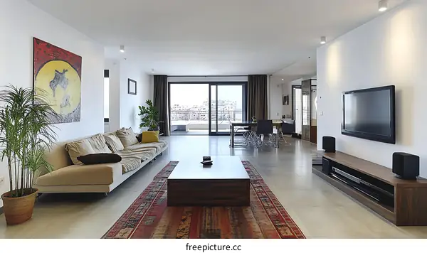 Modern Apartment Living Room Interior Design