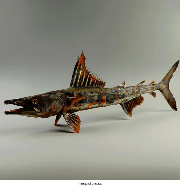 A Rusty Barracuda Fish