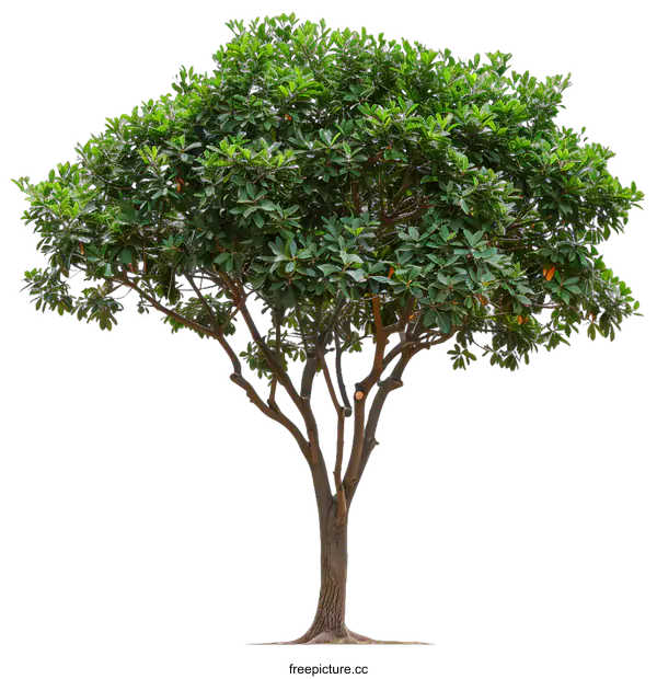 [Transparent Background PNG]Green Tree Isolated on White Background