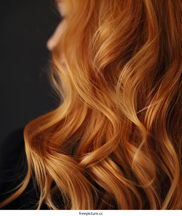 Closeup of a Woman With Long Red Hair