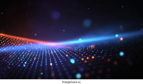 Abstract Digital Wave Technology Background