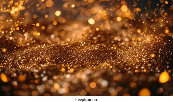 Golden glitter background