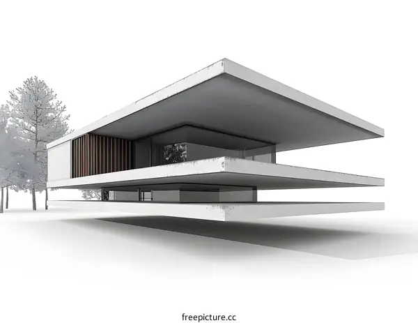 Modern House Architecture Design Sketch