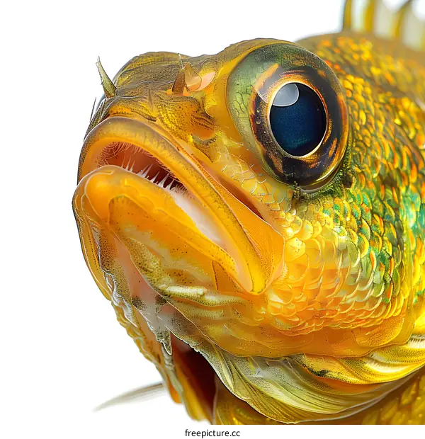 Close Up of a Fish Head