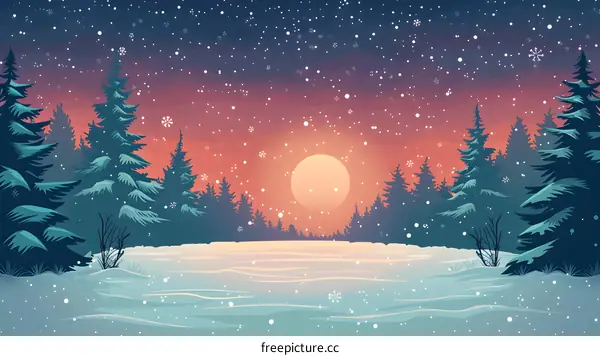A winter forest