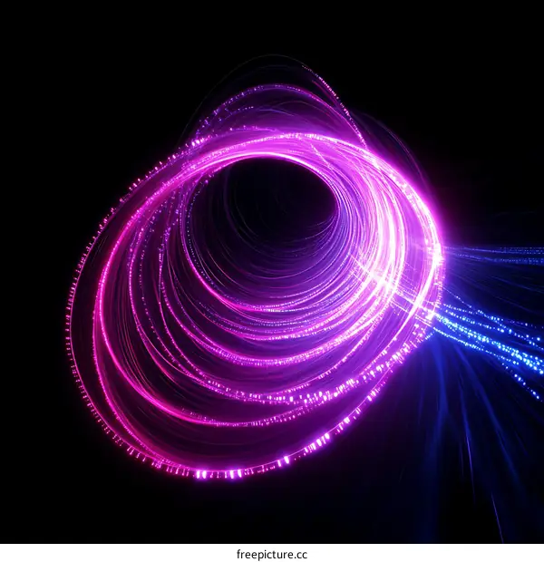 Abstract Light Spiral Design