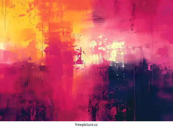 Bright Multicolor Abstract Painting