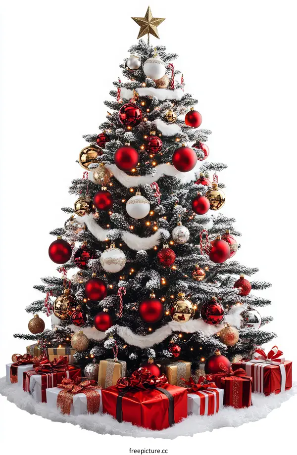 Festive Christmas Tree with Gifts
