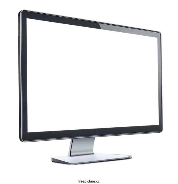 [Transparent Background PNG]Modern Flat Screen Monitor Mockup