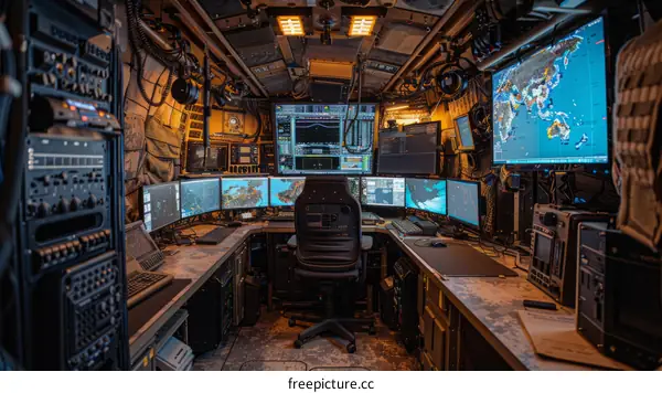 Military communications command center