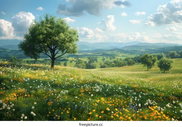 Serene Mountain Meadow