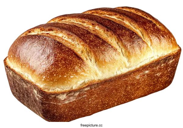 [Transparent Background PNG]Artisan Bread Loaf in Baking Pan