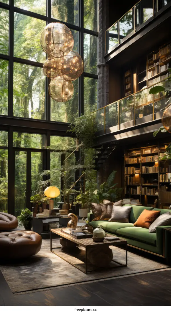 Modern Living Room With Natural Elements