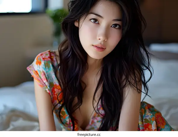 Portrait of a young Asian woman