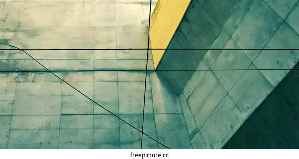 Abstract Geometric Lines Architectural Design Concrete Wall Building