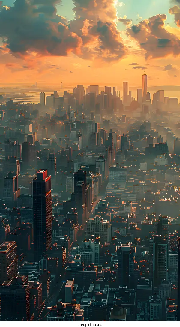 New York City Manhattan Sunset