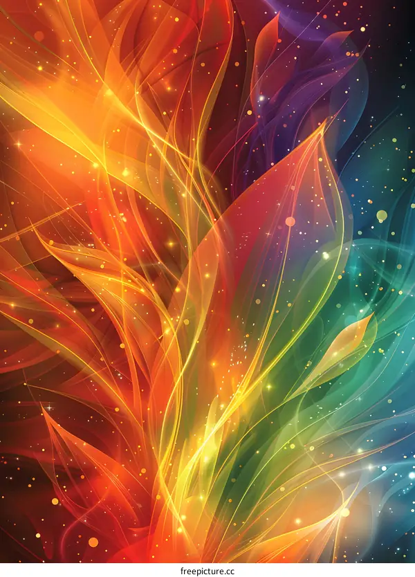 Colorful Flame Flowers