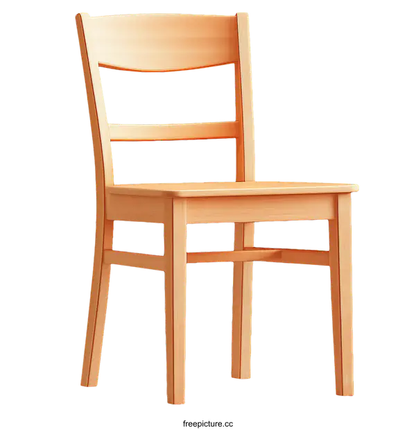 [Transparent Background PNG]Wooden Chair Illustration Design