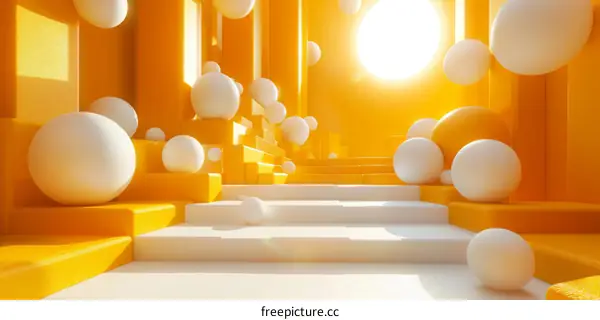 Abstract Geometric Shapes and Color Combination