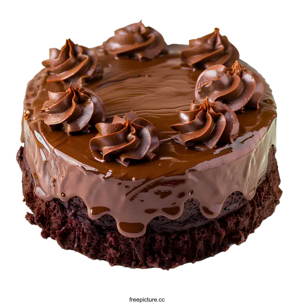 [Transparent Background PNG]Delicious Chocolate Cake Isolated