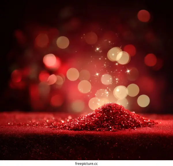 Red Glitter Sparkle Festive Background Design