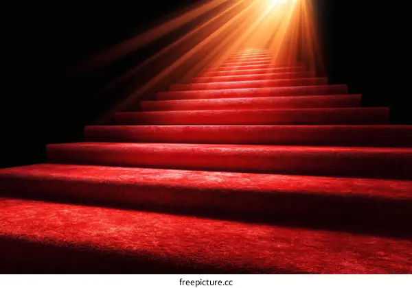 Red Carpet Stairway to Success