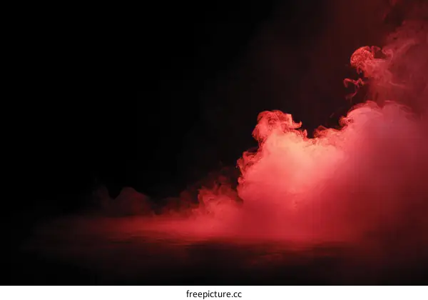 Red Smoke Abstract Background