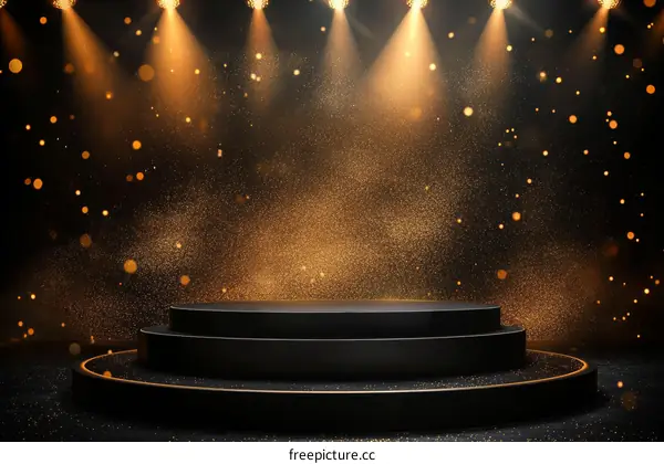 Luxury Gold Stage Platform