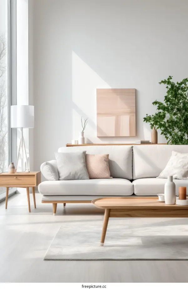 Bright and Airy Living Room With Modern Furniture