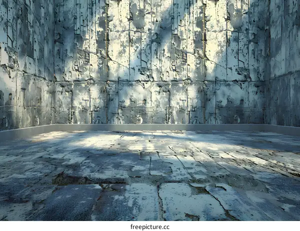 Grunge Concrete Wall And Floor Room Background